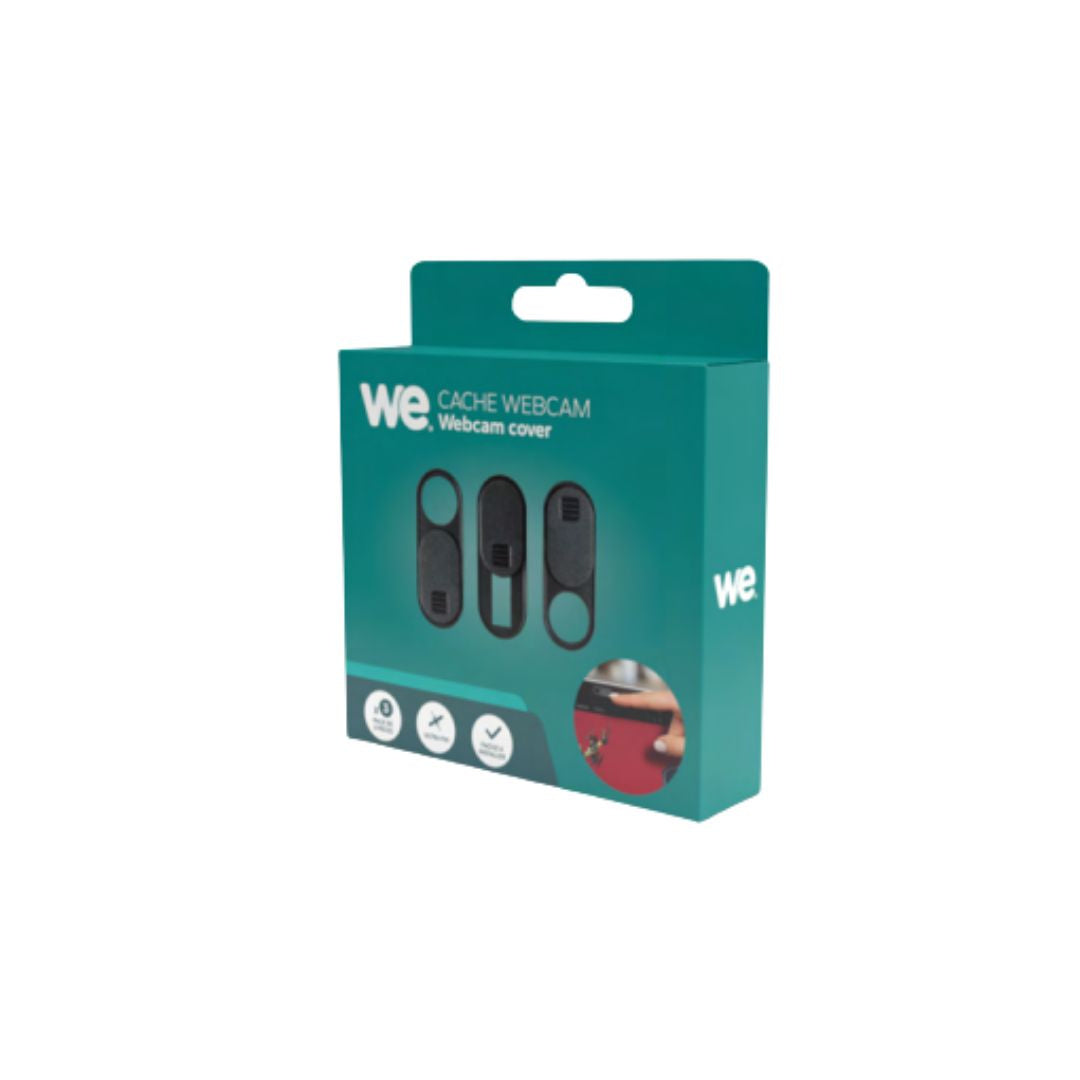 Cache caméra WE, compatible avec PC portable, tablette ou smartphone. Le pack co