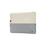 HOUSSE sleeve PC 14,1 '' bicolore Beige/Gris, protection antchoc, attache antiv