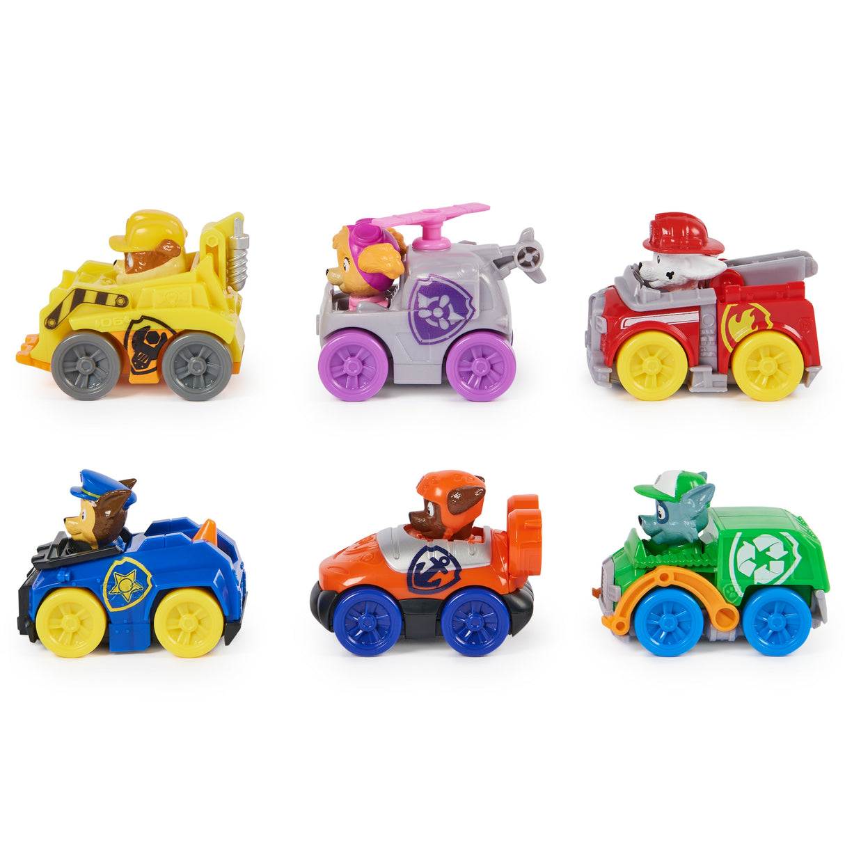 SPIN MASTER PACK 6 RACERS PUP SQUAD La Pat' Patrouille