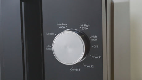 Micro-ondes Gril CANDY CMG20TNMB Moderna 20L 700W - Gril 900W - UI mécanique 6 niveaux de puissance - Fonction Décongélation poids