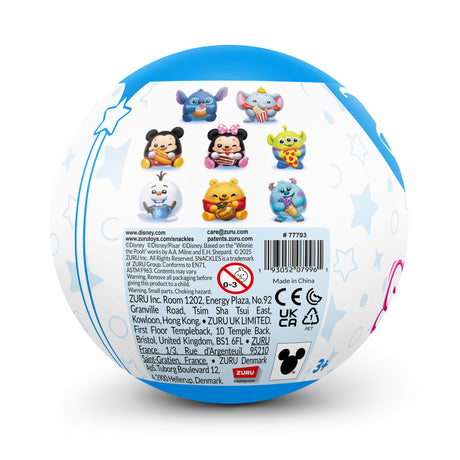 Capsule surprise - Peluche - ZURU - Snackles Disney - Modele aléatoire -13 cm - Des 3 ans
