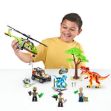 Set de Construction - ZURU - Dino Adventure Dino Hunt (592 pieces) - Aventure préhistorique avec dinosaures et véhicules