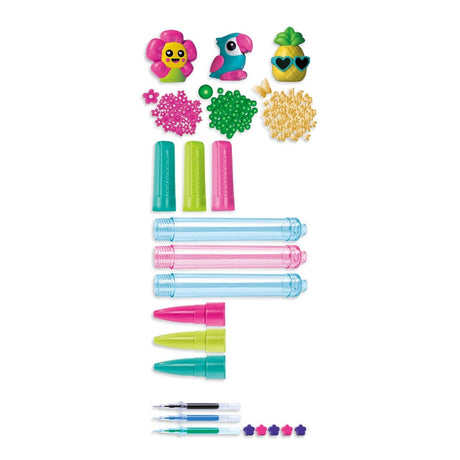 Clementoni - Créer tes stylos - Mini atelier des Stylos - Theme tropical - 3 a créer - Des 6ans