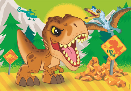 Clementoni jigsaw puzzle super color jurassic world, 2x20st.