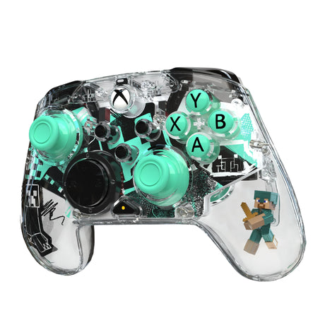 Manette de jeu - Xbox Series X|S, Xbox One et PC - Minecraft  : Diamond - Sans fil - PDP - Transparent