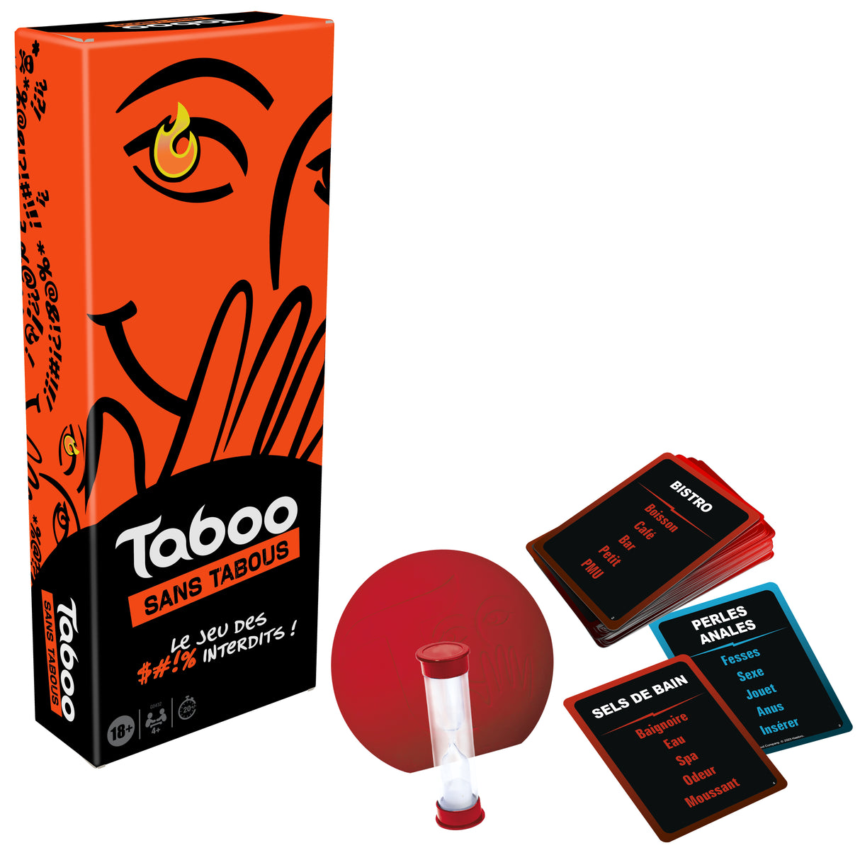 Taboo sans tabous, jeu de société adulte, le jeu des mots interdits, a partir de 18 ans