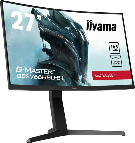 Ecran PC Gamer Incurvé - IIYAMA -  27 - FHD - 165Hz - Dalle VA - 1ms - Ajustable en hauteur - GB2766HSU-B1