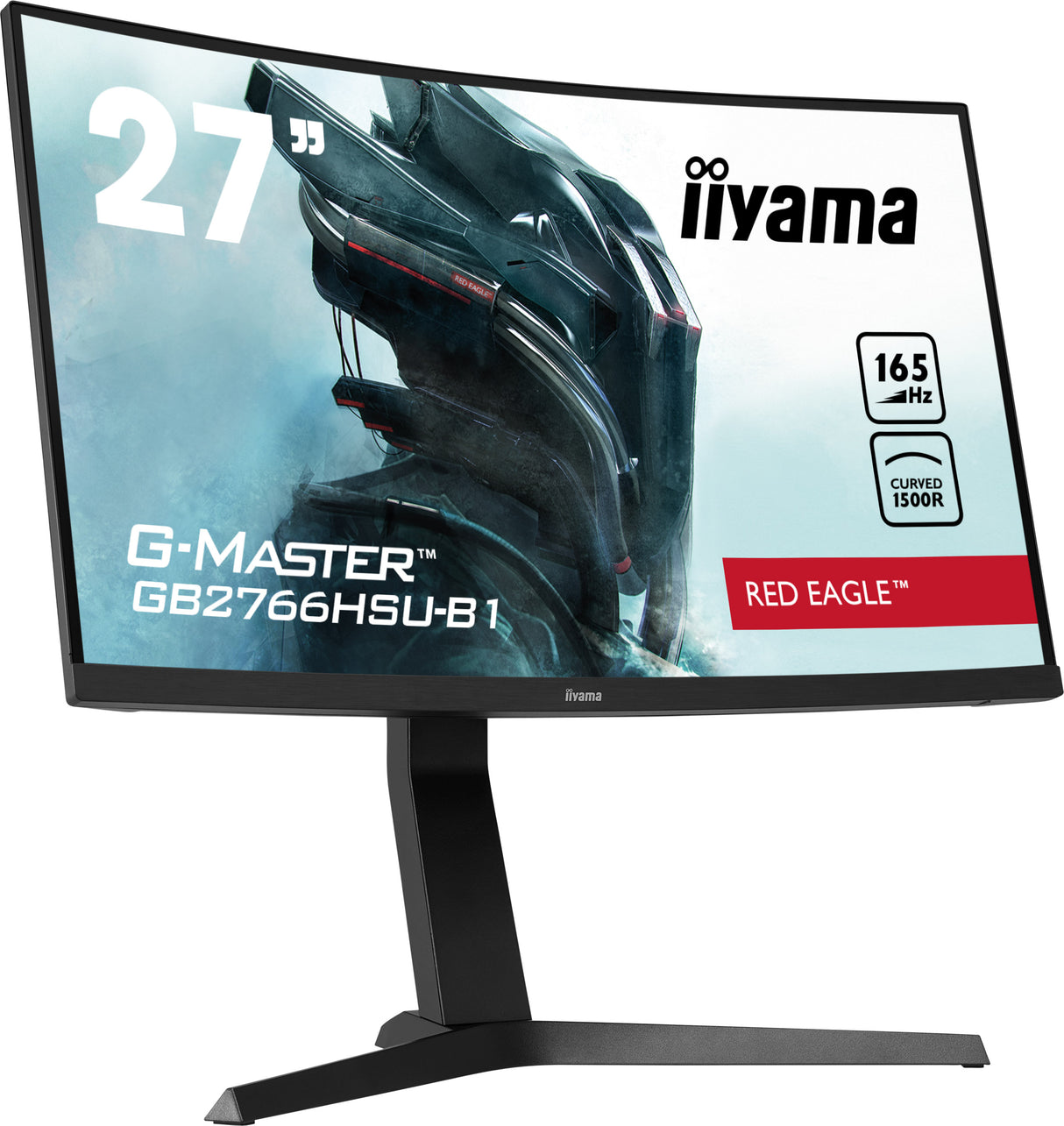 Ecran incurvé 27" Iiyama G-Master Red Eagle GB2766HSU-B1 Full HD (Noir) 165Hz