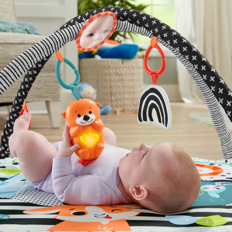 Fisher-Price - Mon Tapis d'activités 3 en 1 sensoriel - Tapis Bébé - Des la naissance HBP41