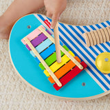 Fisher-Price-Table musicale en bois avec instruments de percussion HXT91