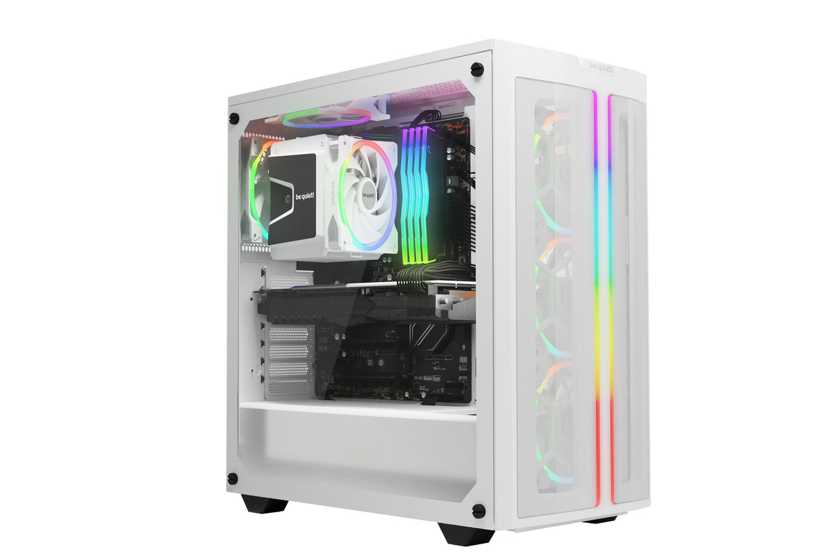 Lot de 3 Ventilateurs de boitier be quiet! Light Wings RGB - 12cm (Blanc)