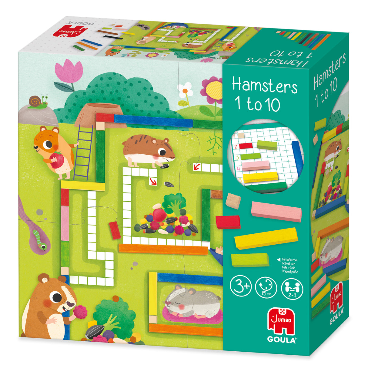 Jeu éducatif - GOULA - 1-10 Maths - Aide les hamsters a constituer leurs provisions pour l'hiver