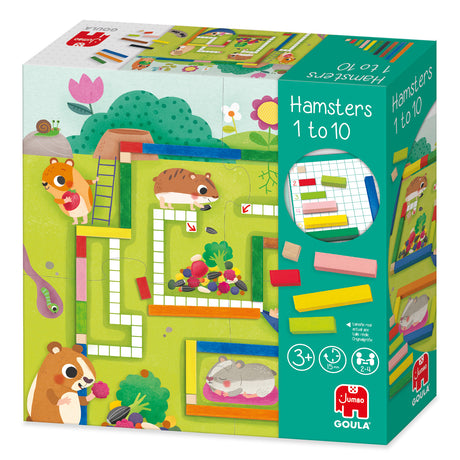 Jeu éducatif - GOULA - 1-10 Maths - Aide les hamsters a constituer leurs provisions pour l'hiver