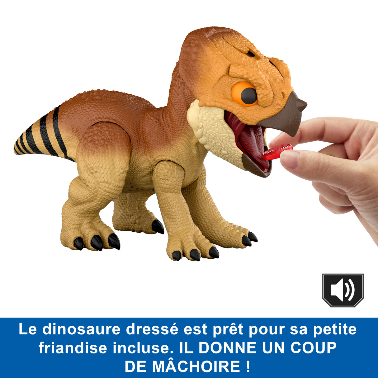 Jurassic World - Figurine Aquilops a apprivoiser - Dinosaure interactif - Jurassic World - JGC01
