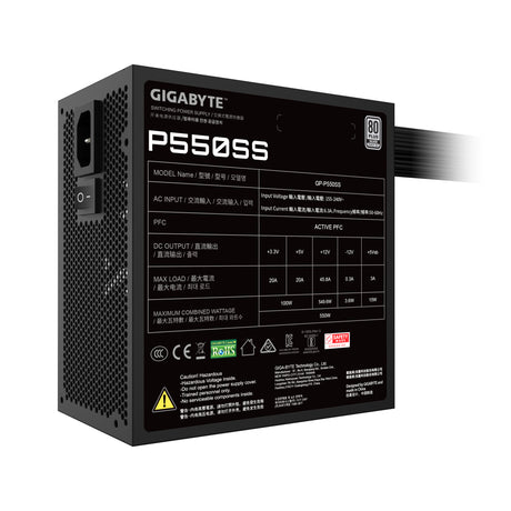 Alimentation ATX Gigabyte P550SS - 550W (Noir)