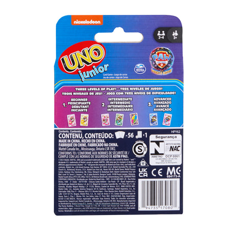 Mattel Games - Uno Junior-Pat' Patrouille : La Super Patrouille-Jeu de cartes HPY62