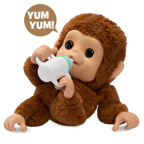 Mon Bébé Singe - MOOSE TOYS - LITTLE LIVE PETS - Singe interactif avec accessoires