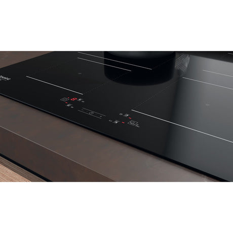 Table de cuisson induction - HOTPOINT - 4 foyers - L60 cm - HQ5660SNE - 7200 W - Revetement verre noir