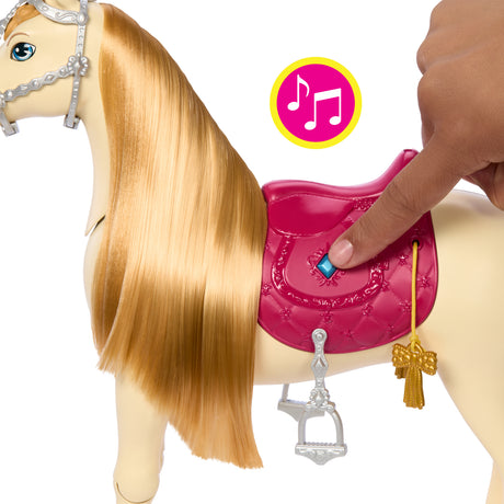 LES MYSTeRES DE BARBIE - a la Poursuite du Cheval Perdu Barbie et son cheval Tornade, HXJ42