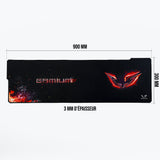 Tapis de souris Gamer Gamium XXL Ultra large : 900 x 300 x 3mm Précis / Glisse p