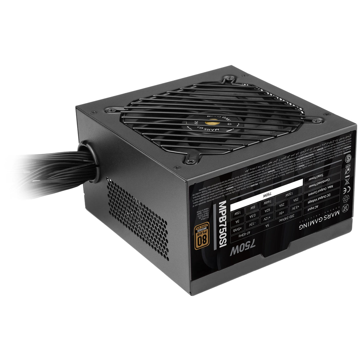 Alimentation ATX Mars Gaming MPB-SI - 750W (Noir)