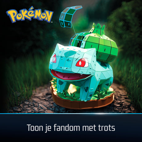4D Build - Puzzle 3D - Bulbizarre Pokémon - 195 pieces - 24cm - des 12 ans