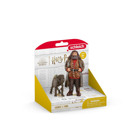 Figurine Hagrid et Crockdur, Personnages de l'univers Harry Potter,  pour enfants des 6 ans, Schleich 42638 Harry Potter Wizarding