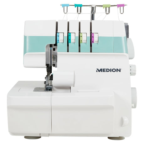 Surjeteuse - MEDION - SO 90 - 91W - Type d'aiguille 11, 14, 16 - 1200 tr/min - LED - Turquoise