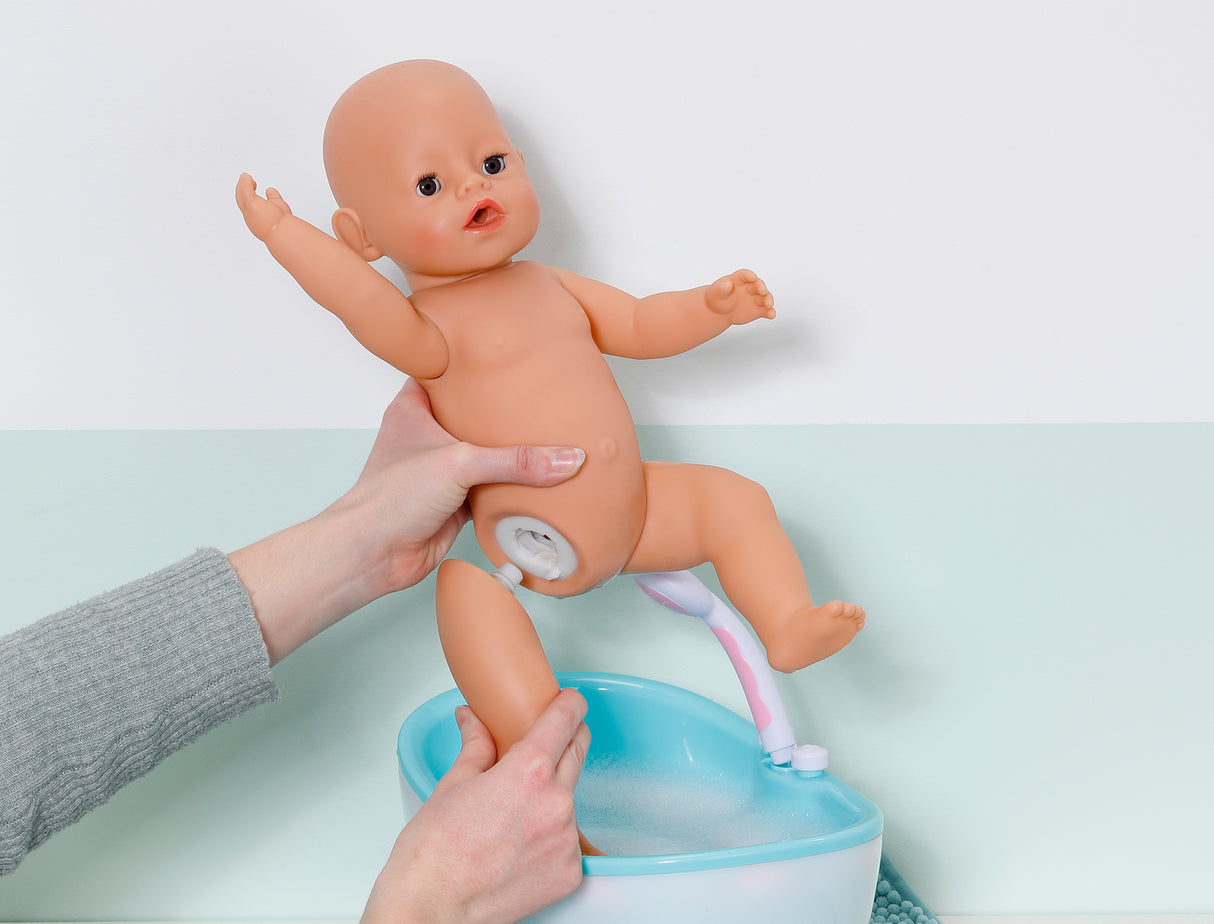 Poupon - BABY BORN - Jonas - 10 fonctions réalistes - 10 accessoires - Bleu et Rouge - 43cm - Des 3 ans
