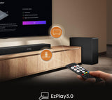 Barre de son - HISENSE - AX5140Q - 5.1.4 Canaux - Dolby Atmos & DTS:X - 520W - Caisson et enceintes arriere sans fil - HDMI eARC