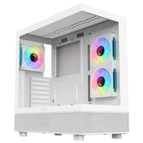 Boitier Moyen Tour ATX iTek Showbui 42 RGB avec panneaux vitrés (Blanc)