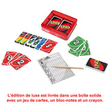 Mattel Games - Uno Deluxe - Jeu de Cartes Famille - 7 ans et + K0888