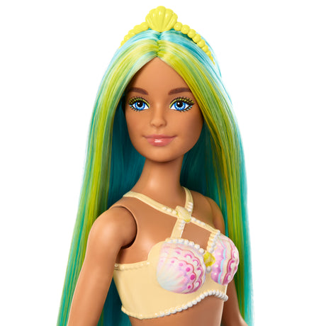 Barbie-Poupées Sirenes avec cheveux et nageoire colorés et serre-tete HRR03