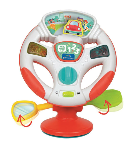Le volant de Bébé parlant  - CLEMENTONI - Jeux d'éveil -  2 modes de jeu - Des 6 mois