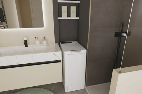 Lave-linge top CANDY TCA274TM4-S ProWash 500 -7 kg - 1200 trs/min - Connecté - Classe B - Blanc