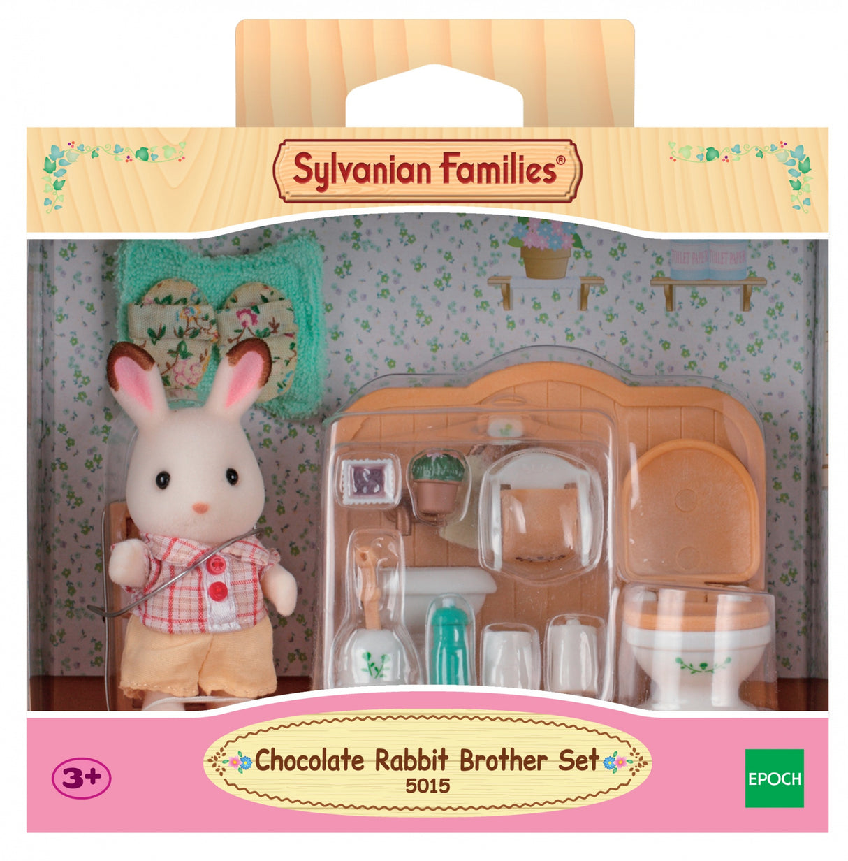 Le frere Lapin Chocolat et toilettes - Sylvanian Families - 5015