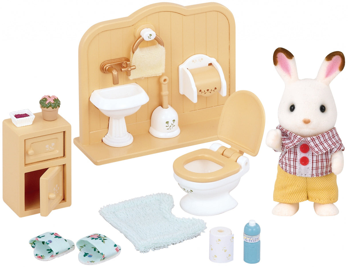 Le frere Lapin Chocolat et toilettes - Sylvanian Families - 5015