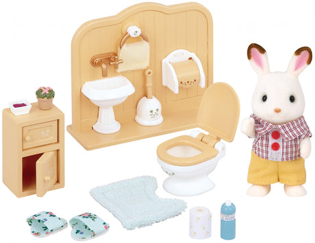 Le frere Lapin Chocolat et toilettes - Sylvanian Families - 5015