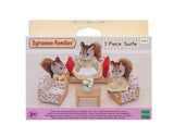 Le canapé, 2 fauteuils et table basse - Sylvanian Families - 4464