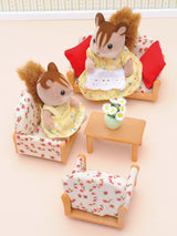 Le canapé, 2 fauteuils et table basse - Sylvanian Families - 4464