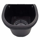 Jardiniere murale - Kit mural composé d'un support mural et de 4 pots (1 L) - Noir - Dim H 15 x L 60 cm - NATURE