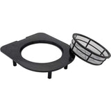 Jardiniere murale - Kit mural composé d'un support mural et de 4 pots (1 L) - Noir - Dim H 15 x L 60 cm - NATURE