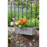 Jardiniere - Faux Rotin - Bari gris - 48 cm - SMART GARDEN