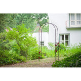 Pergola arche - NATURE - Métal - 112,5 x 39,5 x 231 cm - Noir - Décor volutes