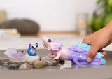 Figurine Animaux Marins - Coffret avec Salamandre Axolotl - Assortiment de 3 Jouets Schleich avec Maman et Bébé Axolotl - a offrir