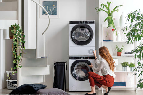 Lave-linge hublot HOOVER HWP 610AMBC/1-S - 10 kg - Induction - 1600 trs/min - Classe A - Connecté - Vapeur -  Blanc