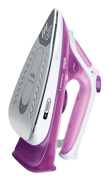 Fer vapeur - BRAUN - FI3124PU Freestyle 3 - Puissance 2400 W - Semelle SuperCéramic - Réservoir d'eau 270 ml - Auto-nettoyant