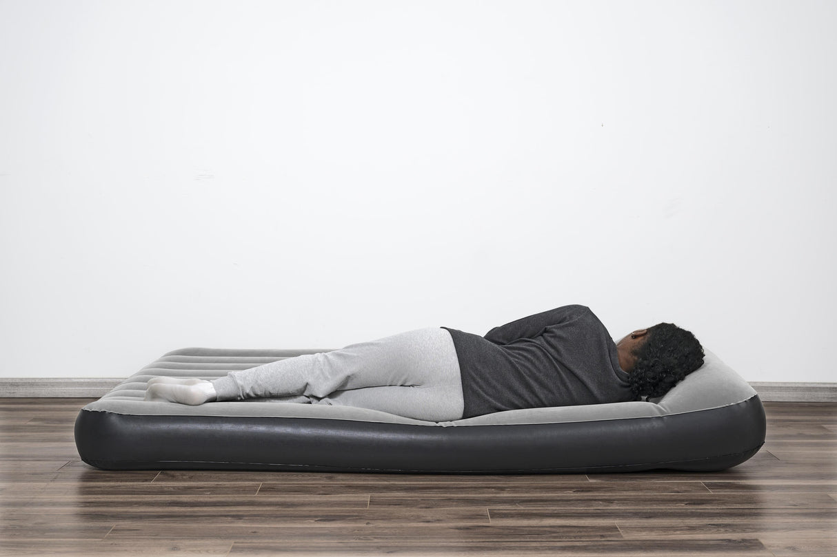 Matelas gonflable - BESTWAY - 671BS - Tritech Queen - 2 places, pompe USB intégrée, 2,03 m x 1,52 m x 30 cm