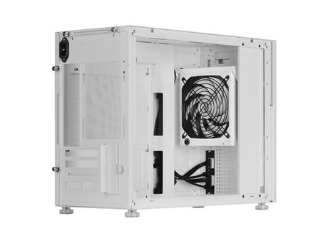 Boitier Mini Tour Micro ATX Mars Gaming MC-LCD avec panneau vitré (Blanc)