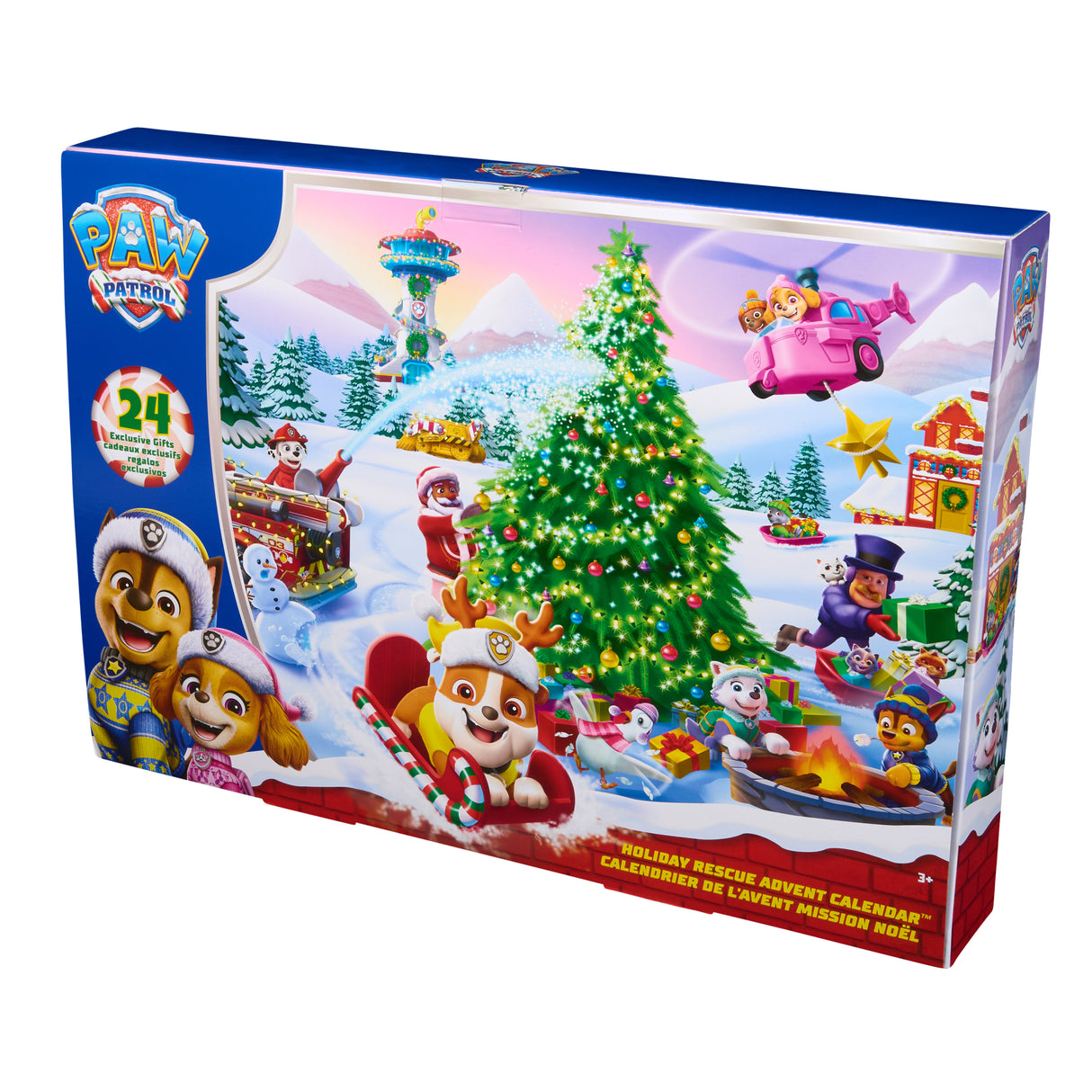 Calendrier de l'Avent - 24 surprises - Figurines et accessoires - des 3 ans - La Pat'Patrouille